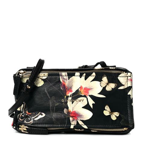 givenchy pandora magnolia print|GIVENCHY Lambskin Magnolia and Moth Print Mini Pandora.